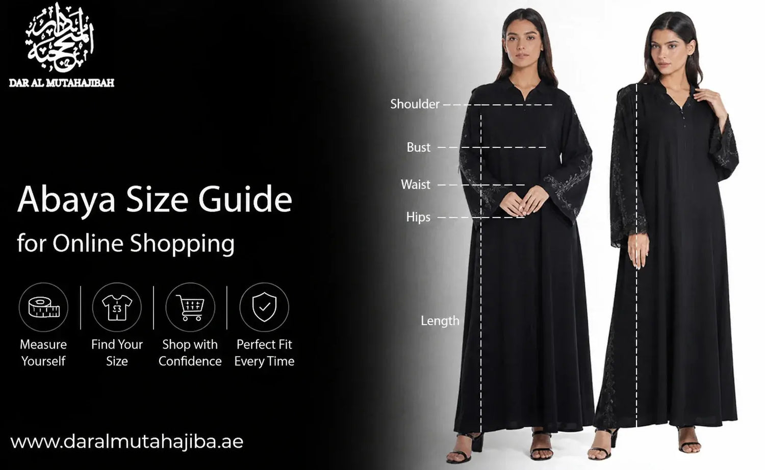 Abaya Size Guide for Online Shopping