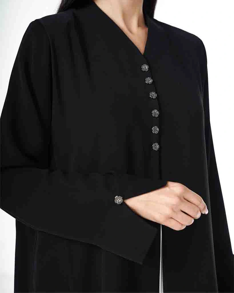 Straight Cut Black Abaya Dar Al Mutahajiba