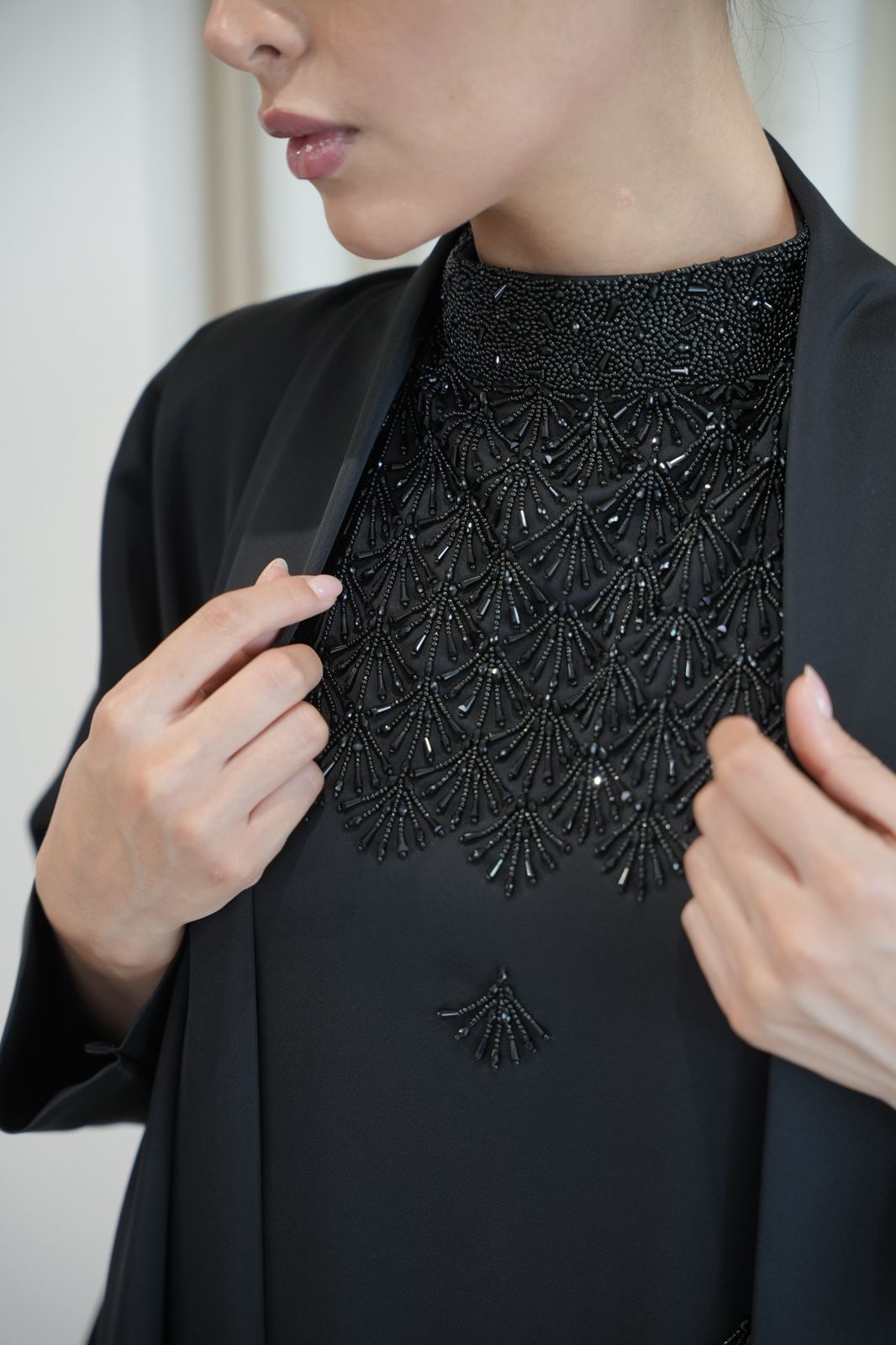 Two Piece Crepe Abaya Dar Al Mutahajiba