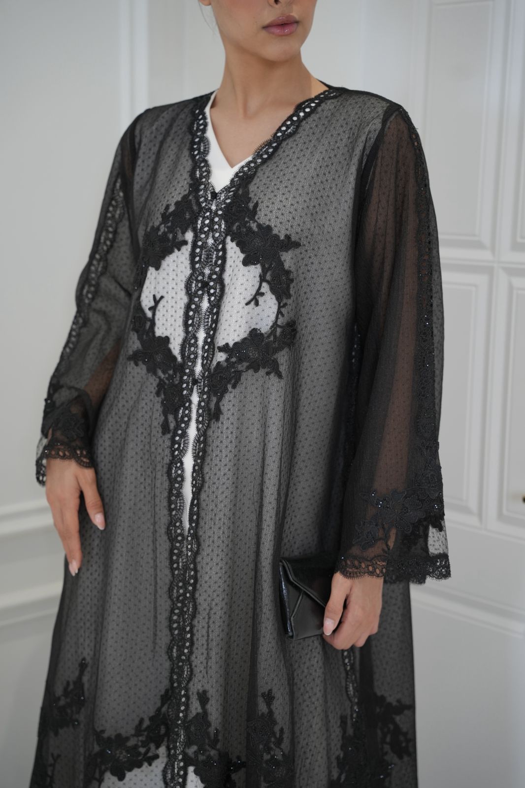 Black Tulle Abaya Dar Al Mutahajiba