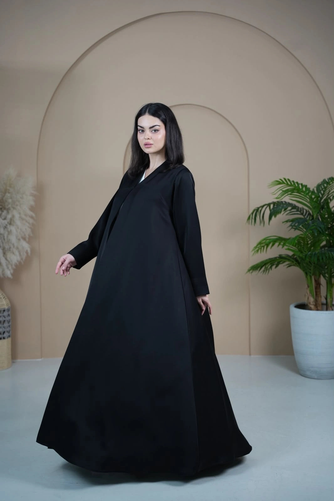 Crepe Double Flare Everyday Abaya Dar Al Mutahajiba