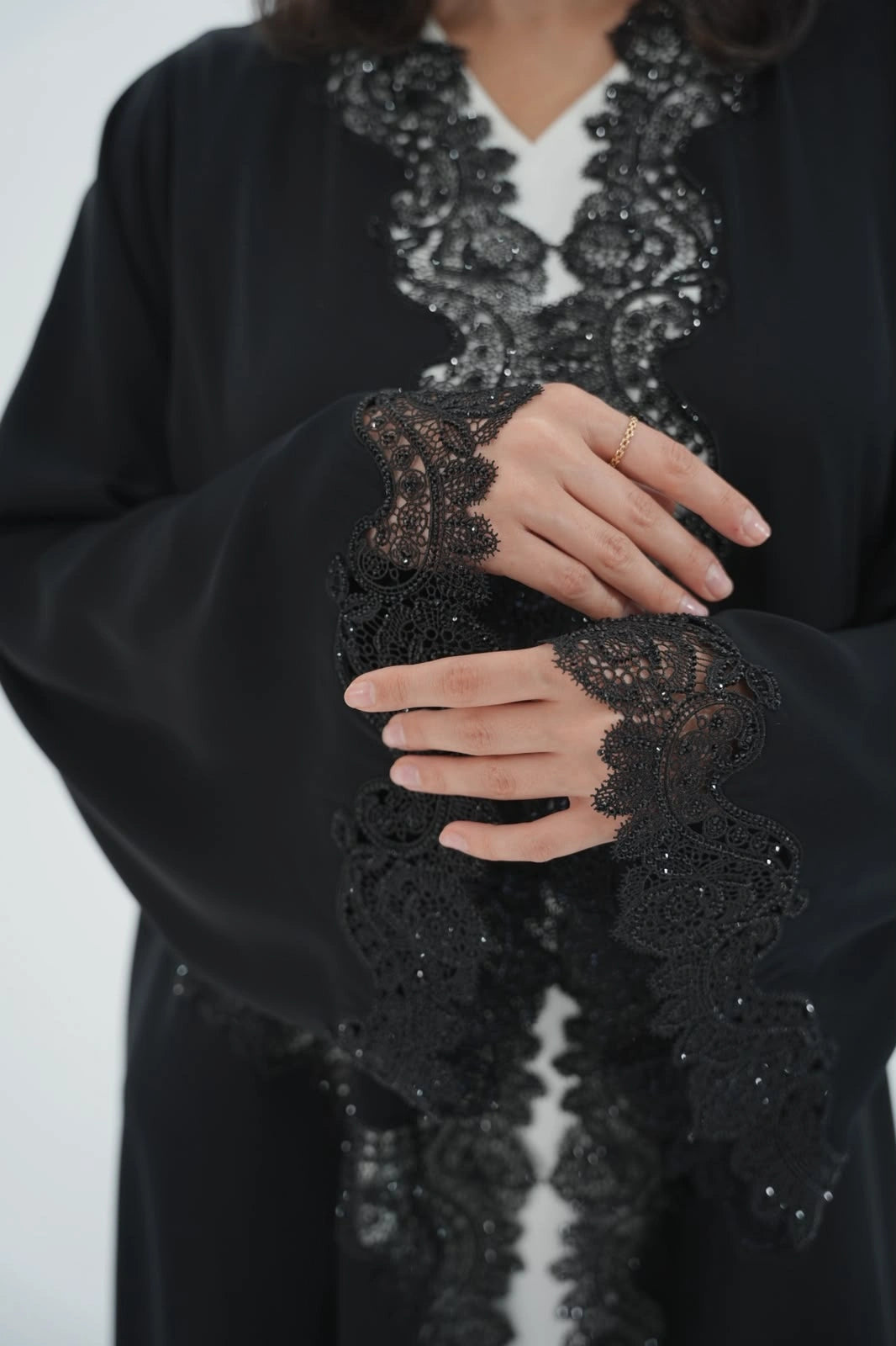 Luxury Nada Lace Abaya Dar Al Mutahajiba