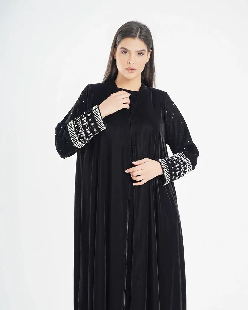 Comfort Travel Abaya Jacquard Fabric Dar Al Mutahajiba