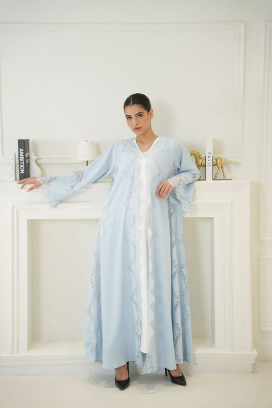 Sky Blue Abaya Dar Al Mutahajiba