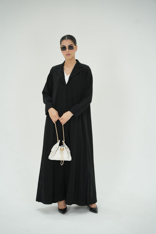 Blazer Style Crepe Abaya Dar Al Mutahajiba