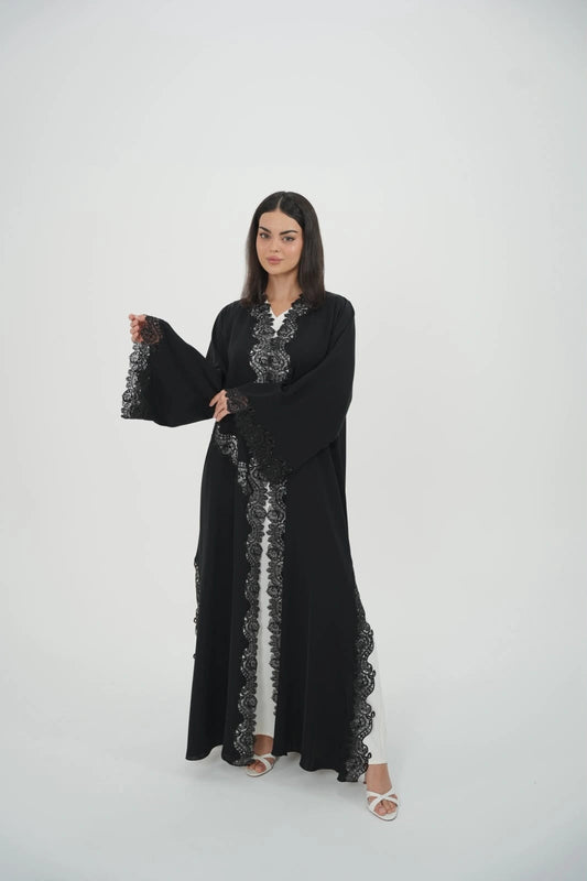 Luxury Nada Lace Abaya Dar Al Mutahajiba